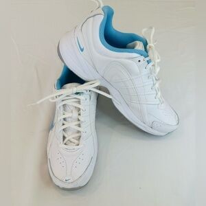 Nike Womens T Lite VIII 386508-141 White Running Shoes Sneakers Size 8.5